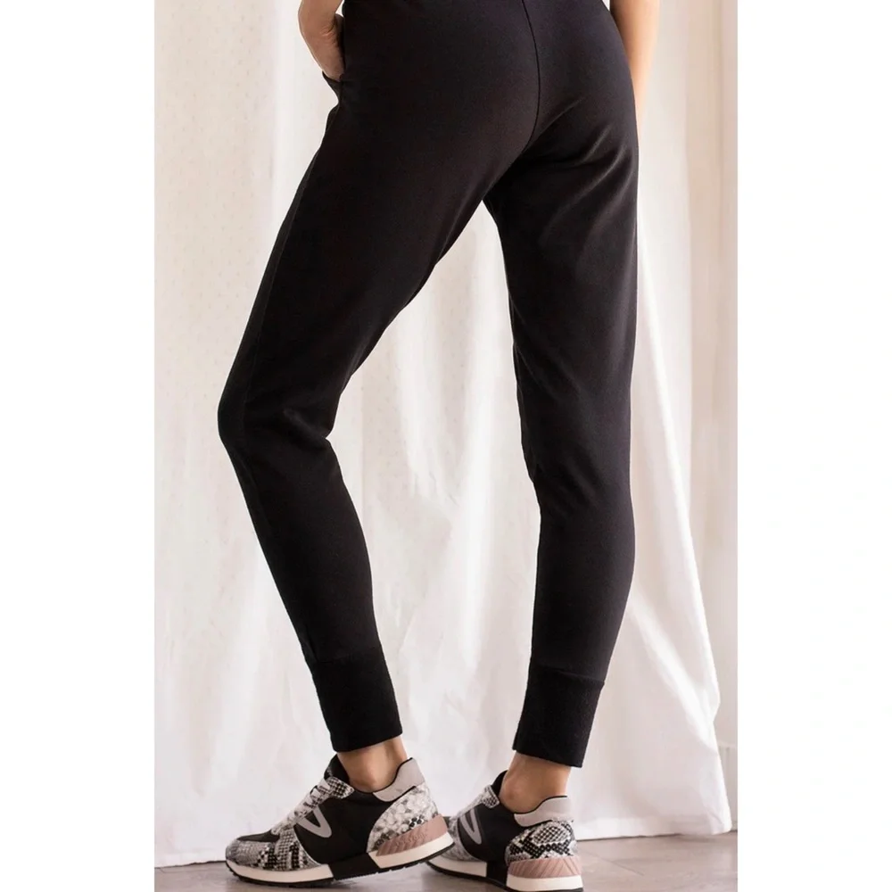 Free People Sunny Black Skinny Jogger Sweatpants